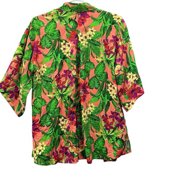 Panama Jack Trppical Boho Open Front Kimono Shirt Women’s Sz. Small - Picture 2 of 13